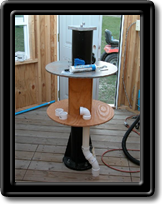 Pier With Shelving For Equipment